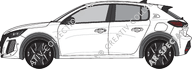 Peugeot e-208 Hatchback, current (since 2024)