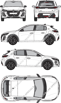 Peugeot E-208, attuale (a partire da 2024) (Peug_622)