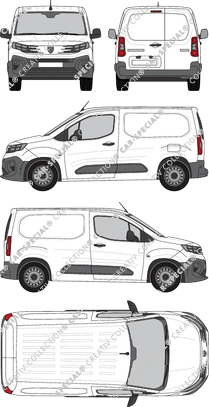 Peugeot Partner, van/transporter, Rear Wing Doors (2024)