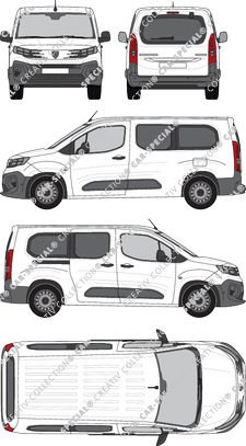 Peugeot Partner, van/transporter, Rear Flap, 1 Sliding Door (2024)
