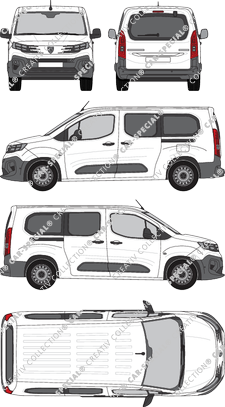 Peugeot Partner, van/transporter, Rear Flap, 2 Sliding Doors (2024)