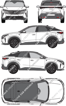 Peugeot E-3008, current (since 2024) (Peug_819)