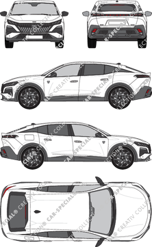 Peugeot E-408 station wagon, current (since 2026) (Peug_842)