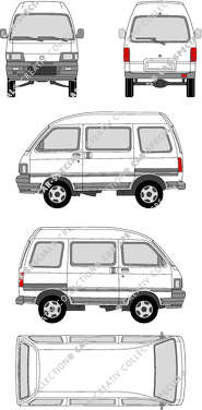 Piaggio Porter minibus, 1992–2021 (Piag_004)