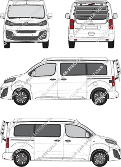 Pössl e-Vanster Citroën ë-Spacetourer, Camper, Rear Flap, 2 Sliding Doors (2019)