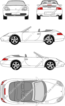 Porsche 911 Convertible, from 1996 (Pors_001)