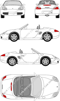 Porsche Boxster Cabriolet, 1996–2004 (Pors_004)