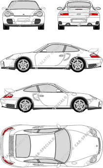 Porsche 911 GT2, GT2, 996, Coupé, 2 Doors (2001)
