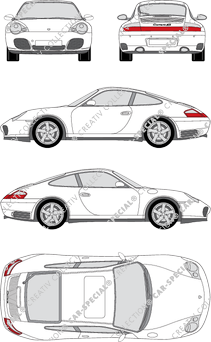 Porsche 911 Carrera 4S, Carrera, 4S, 996, Coupé, 2 Doors (2001)
