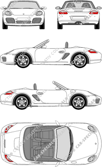 Porsche Boxster Cabriolet, 2005–2009 (Pors_019)