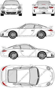 Porsche 911 GT3, GT3, 997, Coupé, 2 Doors (2009)