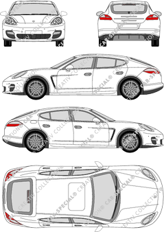 Porsche Panamera Turbo, Hatchback, 5 Doors (2009)