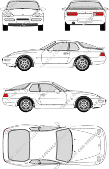 Porsche 968, Combi coupé, 3 Doors (1991)