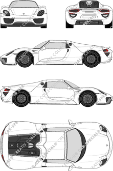 Porsche 918 Spyder Coupé, 2014–2015 (Pors_039)