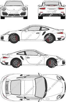 Porsche 911 Turbo S, Turbo S, 991, Coupé, 2 Doors (2014)