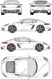 Porsche Cayman Coupé, actual (desde 2016) (Pors_060)