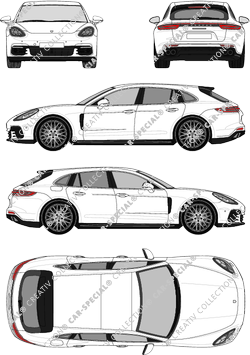 Porsche Panamera Kombilimousine, attuale (a partire da 2017) (Pors_063)