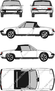 Porsche 914 Cabrio, 1969–1976 (Pors_065)