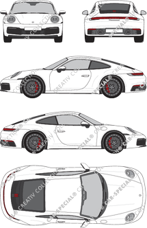Porsche 911 Coupé, current (since 2019) (Pors_068)