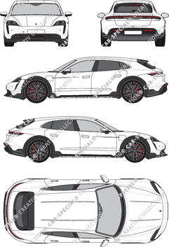 Porsche Taycan Cross Turismo 4S, Station wagon, 4 Doors (2021)