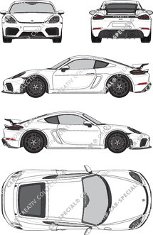 Porsche Cayman Coupé, aktuell (seit 2020) (Pors_075)