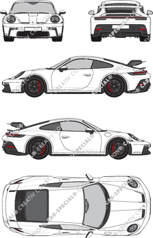 Porsche 911 Coupé, actuel (depuis 2021) (Pors_076)