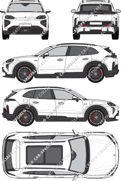 Porsche Cayenne combi berline, actuel (depuis 2025) (Pors_081)