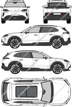 Porsche Cayenne combi berline, actuel (depuis 2025) (Pors_082)