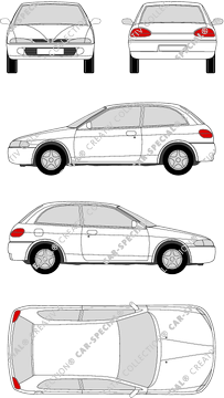 Proton 300 Hatchback, 1993–1996 (Prot_001)