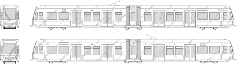 Straßenbahn Stadtbahn, Köln pasillo bajo, Bombardier Transportation, Niederflur, Bombardier Transporta