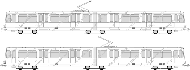 Straßenbahn Stadtbahn, Köln Serie 2100, Duewag, Serie 2100, Duewag