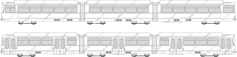 Straßenbahn Freiburg GT8, Duewag, GT8, Duewag