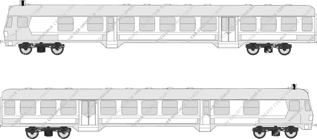 Schienenpersonenverkehr City-Bahn Steuerwagen Typ BDnf