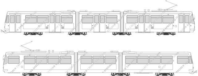 Straßenbahn Darmstadt ST 11, ST 12, LHB, ST 11, ST 12, LHB