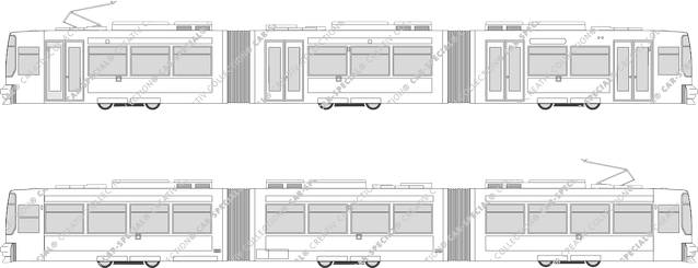 Straßenbahn Frankfurt/Oder GT 6 M, Adtranz/AEG, GT 6 M, Adtranz/AEG