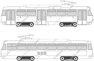 Straßenbahn Halle/Saale T4D-C, CKD Tatra, T4D-C, CKD Tatra