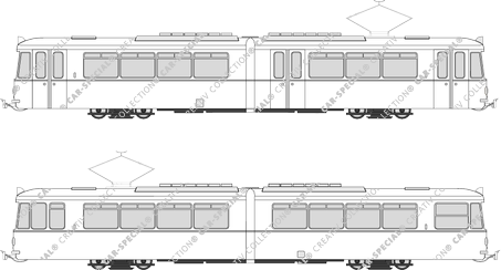 Straßenbahn Halle/Saale, Stuttgart GT 4, Adtranz/AEG