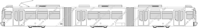 Straßenbahn Mainz GT 6 M-ZR, Adtranz/AEG, GT 6 M-ZR, Adtranz/AEG