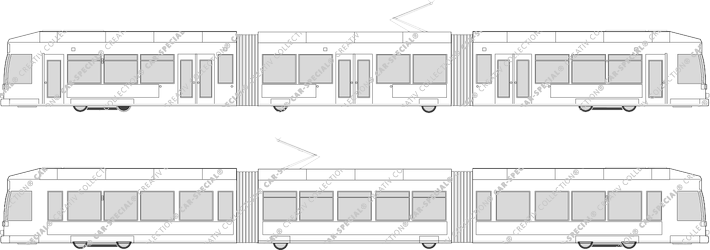 Straßenbahn Rostock 6NGTWDE, Duewag/Waggonbau Bautzen, 6NGTWDE, Duewag/Waggonbau Bautzen