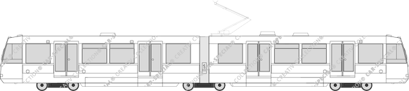 Schienenpersonenverkehr U-Bahn, U4, Duewag Frankfurt/Main