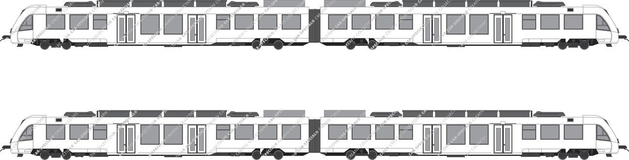 Schienenpersonenverkehr Alstom Coradia iLint, actuel (depuis 2018) (Rail_087)