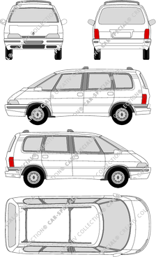 Renault Espace, combi, 5 Doors (1991)