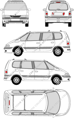 Renault Espace, station wagon, 5 Doors (1996)