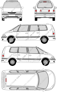 Renault Grand Espace station wagon, 1997–2002 (Rena_011)