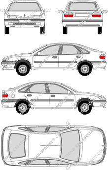 Renault Laguna Hatchback, 1994–2001 (Rena_014)