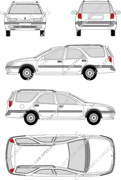 Renault Laguna station wagon, 1995–1998 (Rena_015)
