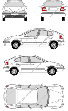 Renault Mégane Hatchback, 1995–1999 (Rena_016)