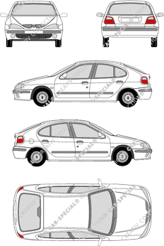 Renault Mégane, Hatchback, 5 Doors (2001)