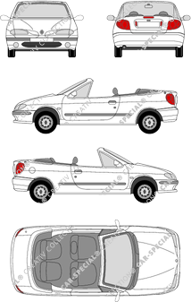 Renault Mégane Descapotable, 1997–1999 (Rena_018)