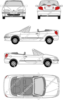 Renault Mégane Cabriolet, 1997–1999 (Rena_018)